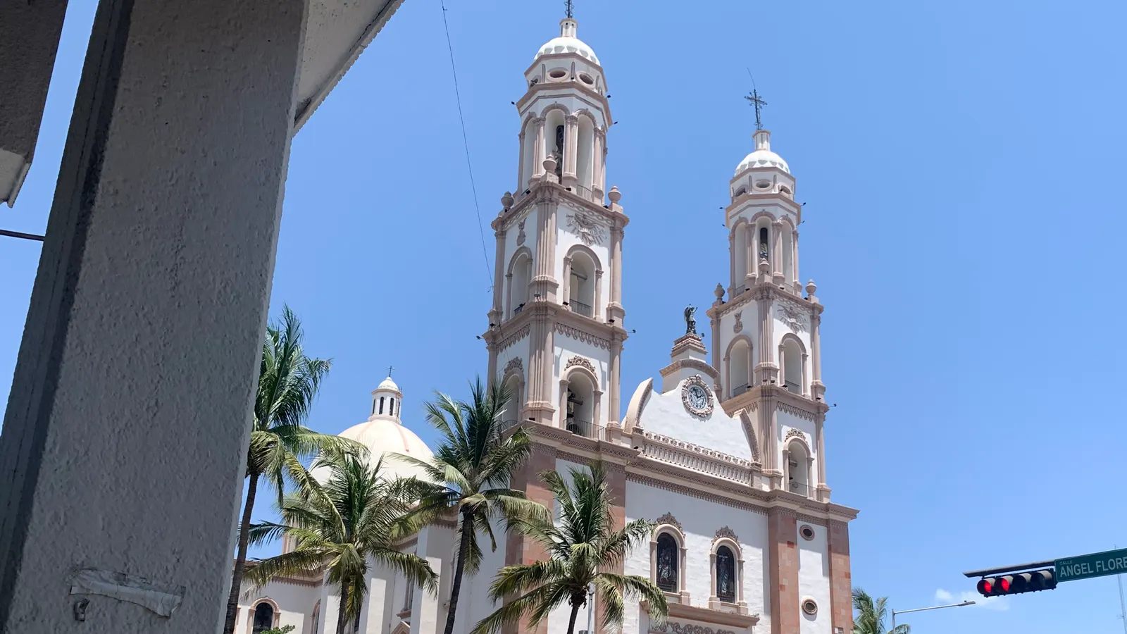 La Catedral Basílica de Nuestra Señora del Rosario, en el centro de Culiacán